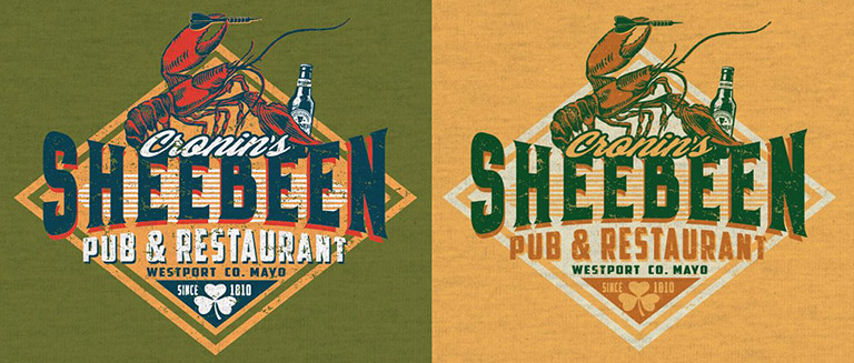 Sheebeen Pub by Greg Dampier - Illustrator & Graphic Artist of Portland, Oregon