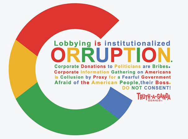 lobbying institutionalized corruption truthaganda by Greg Dampier - Illustrator & Graphic Artist of Portland, Oregon