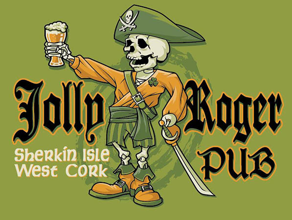 Jolly Roger Pub by Greg Dampier - Illustrator & Graphic Artist of Portland, Oregon