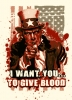 T Shirts • Blood Bank • I Want You To Give Blood by Greg Dampier All Rights Reserved.