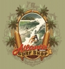 Illustration • Full Color • Atlantis Surf Shop Vintage Tee Close Up by Greg Dampier All Rights Reserved.