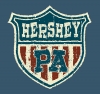 T Shirts • Business Promotion • Hershey Pa Flag Crest Rustica by Greg Dampier All Rights Reserved.