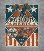 T Shirts • Youth Designs • Boy Scouts Rustic Eagle Flag Design by Greg Dampier All Rights Reserved.