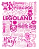 T Shirts • Business Promotion • Legolnd Girls Type Foil Tee by Greg Dampier All Rights Reserved.