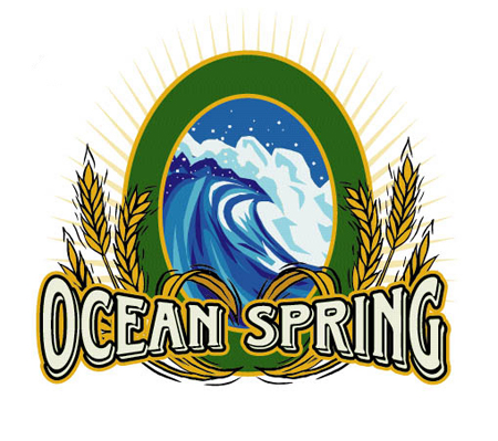 Ocean Spring Logo Option 2 by Greg Dampier - Illustrator & Graphic Artist of Portland, Oregon