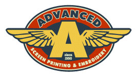 Advanced Screen Printing Logo Option 1 by Greg Dampier - Illustrator & Graphic Artist of Portland, Oregon