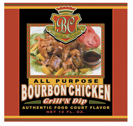BC - Bourbon Chicken Label 1 by Greg Dampier - Illustrator & Graphic Artist of Portland, Oregon