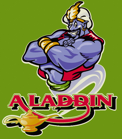 Aladdin - Green Gini by Greg Dampier - Illustrator & Graphic Artist of Portland, Oregon