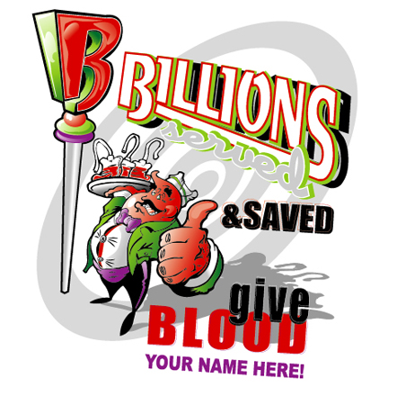 Billions Served and saved by Greg Dampier - Illustrator & Graphic Artist of Portland, Oregon