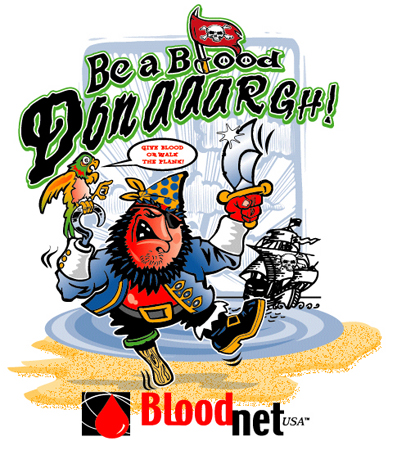 Be a blood donargh 1 by Greg Dampier - Illustrator & Graphic Artist of Portland, Oregon