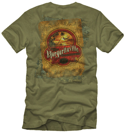 Margaritaville changes in lattitudes tee by Greg Dampier - Illustrator & Graphic Artist of Portland, Oregon