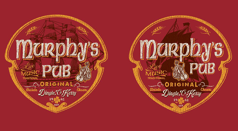 Murphys Pub Ireland 5and6 by Greg Dampier - Illustrator & Graphic Artist of Portland, Oregon
