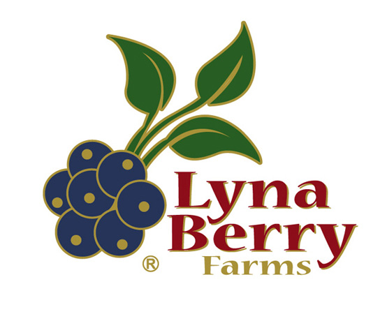 Lyna Berry farms logo b by Greg Dampier - Illustrator & Graphic Artist of Portland, Oregon
