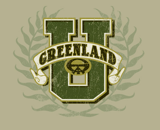 greenland university logo by Greg Dampier - Illustrator & Graphic Artist of Portland, Oregon