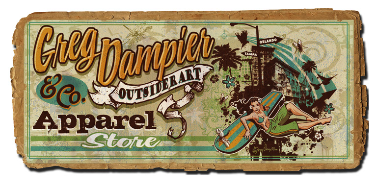 Greg Dampier banner by Greg Dampier - Illustrator & Graphic Artist of Portland, Oregon