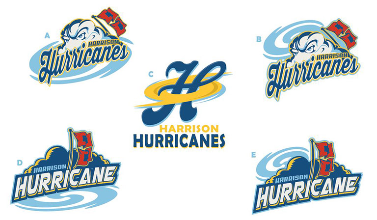 Hurricanes Logos by Greg Dampier - Illustrator & Graphic Artist of Portland, Oregon