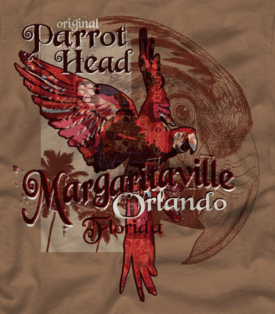 Margaritaville parrot by Greg Dampier - Illustrator & Graphic Artist of Portland, Oregon