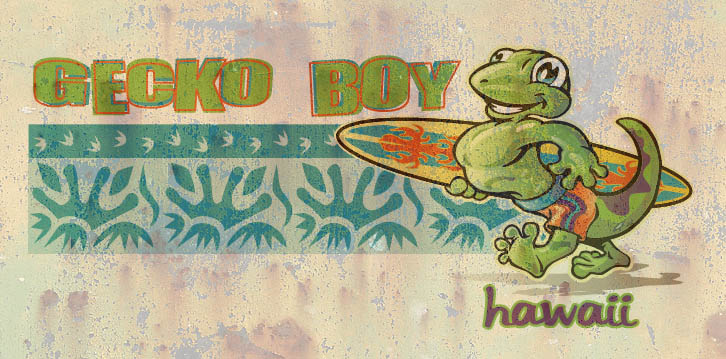 gecko boy by Greg Dampier - Illustrator & Graphic Artist of Portland, Oregon