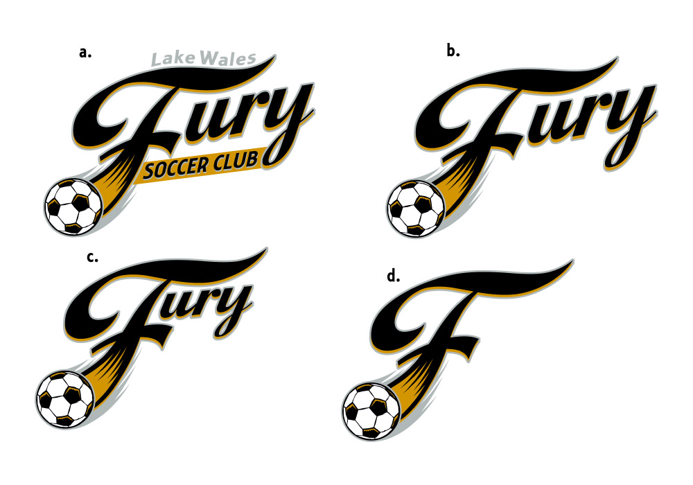 fury soccer club logos by Greg Dampier - Illustrator & Graphic Artist of Portland, Oregon