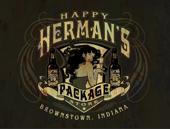 Happy Hermans Package by Greg Dampier - Illustrator & Graphic Artist of Portland, Oregon