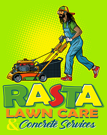 Rasta Lawn Care Tee A by Greg Dampier - Illustrator & Graphic Artist of Portland, Oregon