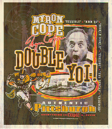 Myron Cope - Double Yoi by Greg Dampier - Illustrator & Graphic Artist of Portland, Oregon