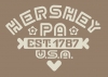 T Shirts • Business Promotion • Hershey Pa Crest Tee by Greg Dampier All Rights Reserved.