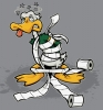 Illustration • Spot Color • Teepeed Duck by Greg Dampier All Rights Reserved.